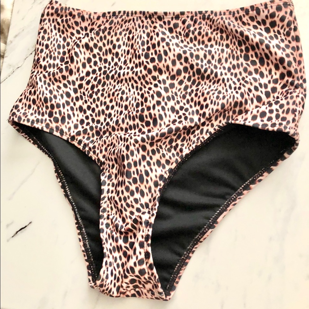 Motel pinup retro cheetah print bikini bottom NWT!